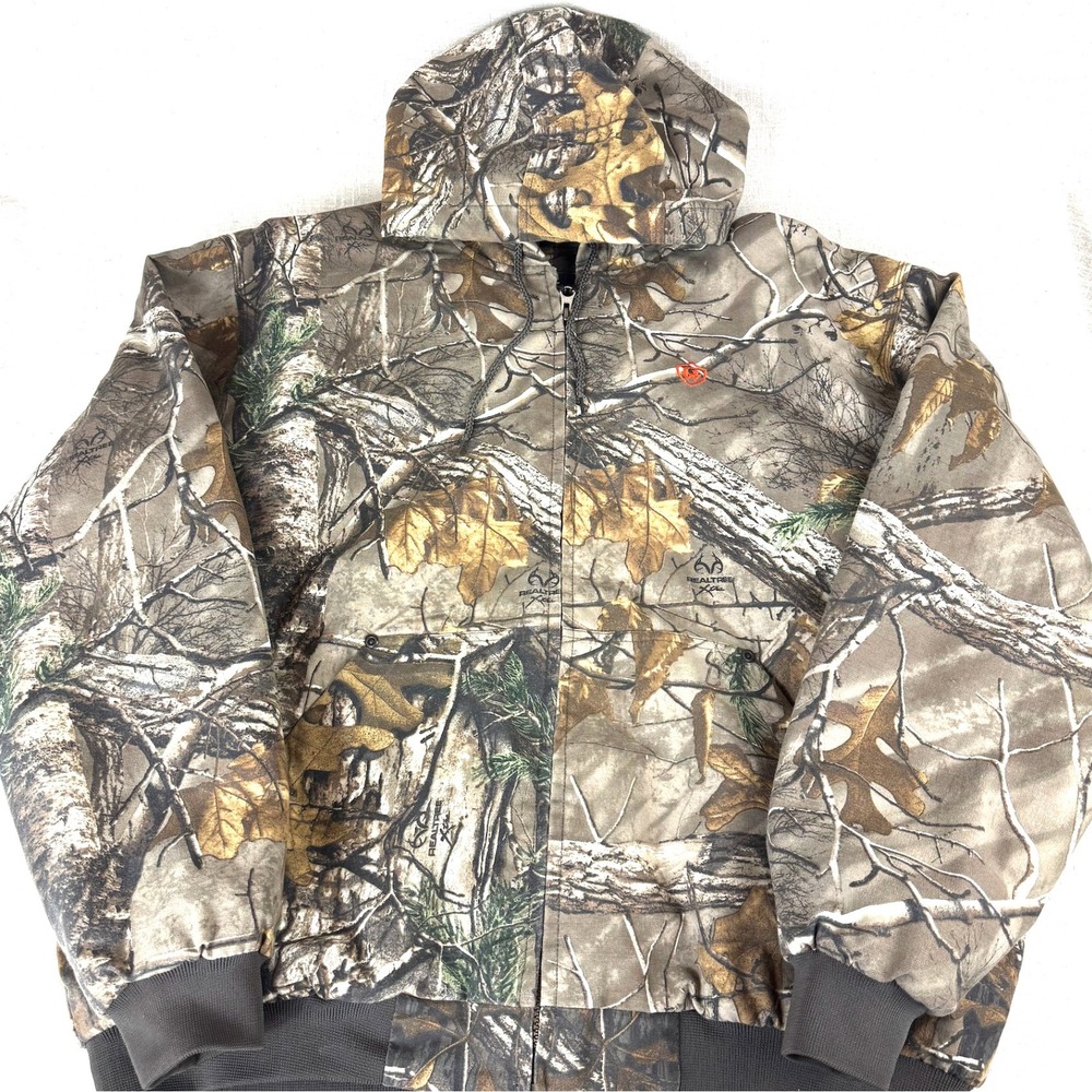 Realtree Xtra Camo Insulated Coat Men's L Hunting Camo Warm Work Jacket
